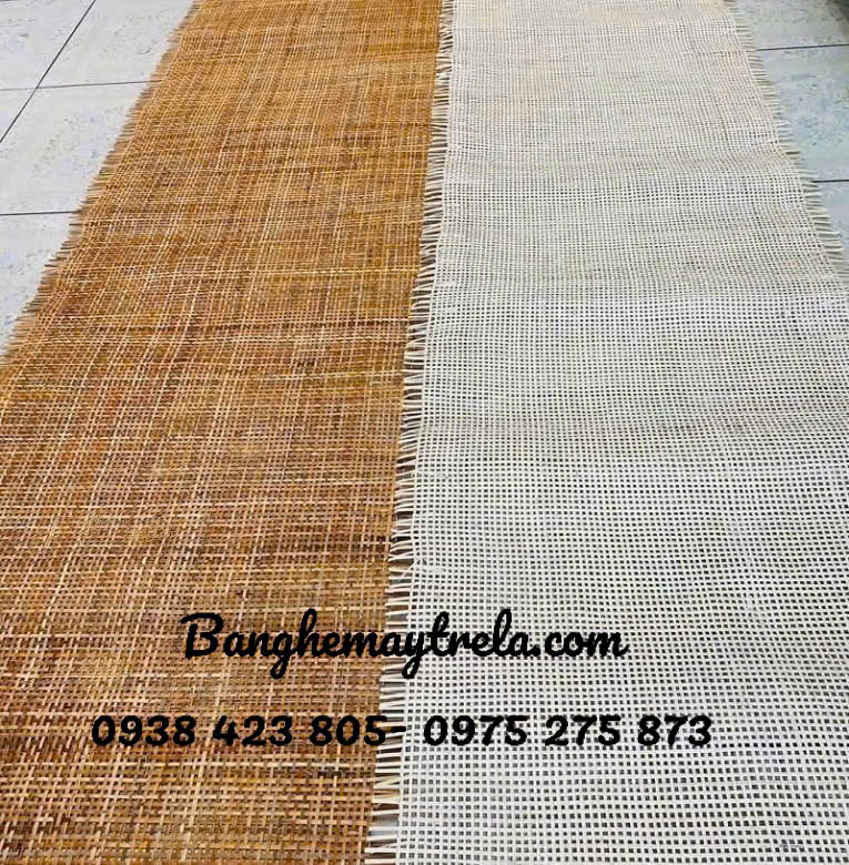 Tấm mây đan caro làm nội thất